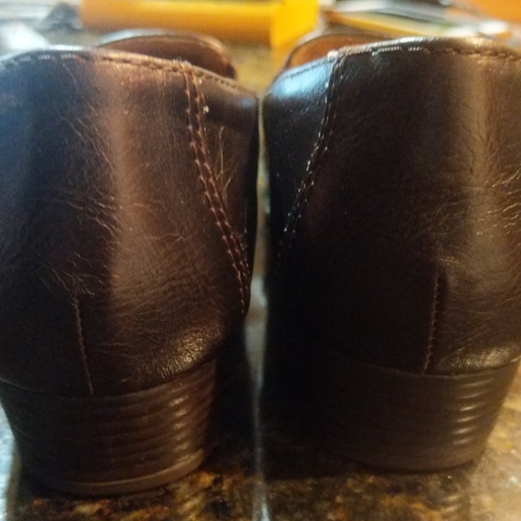 Loafers Life Stride Womens Size 8 10M Shoes Patent Brown Slip-on Shoe Monk Strap - Picture 7 of 16